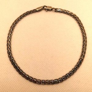 Vintage Sterling Silver Anklet
